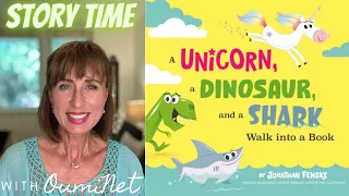 A unicorn, a dinosaur, and a shark walk into a book | BEST BOOK | READ ALONG |