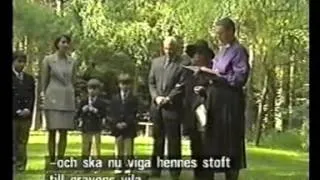 Greta Garbo's funeral 1999 at Skyrkogården/Sweden