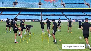 Percy Tau training with Al Ahly at Loftus.