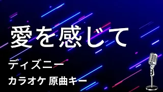 【カラオケ】愛を感じて / ディズニー【原曲キー】