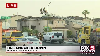 Clark County firefighters respond to west valley house fire