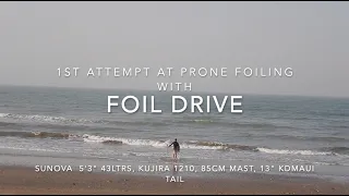 1st attempt at prone foiling with Foil Drive