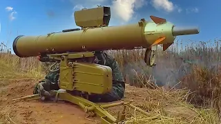 Preparation and firing from the ATGM "Fagot" of Russia