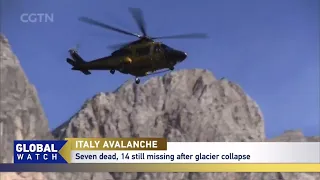 ITALY AVALANCHE: Seven dead, 14 still missing after glacier collapse