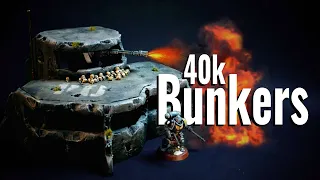 SCRATCH BUILDING Warhammer 40k Bunkers for BEGINNERS