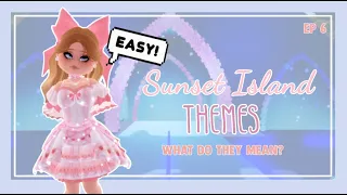 SUNSET ISLAND THEMES: What Do They Mean? | Roblox Royale High Guide 🏝️