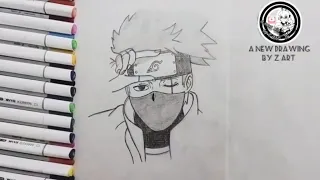 how to draw kakashi hatake step by step | kakashi drawing | how to draw anime step by step