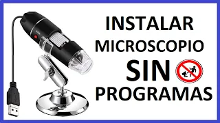 how to install a USB digital microscope in Windows without programs