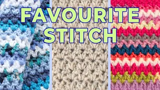 My favourite Crochet Stitch #1 - V-stitch tutorial