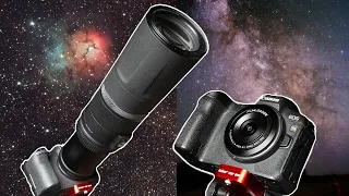 Astrophotography with my Longest and Shortest Lenses