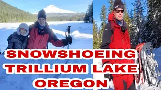 TRILLIUM LAKE OREGON*** SNOWSHOEING