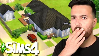 Building the same house in The Sims 4