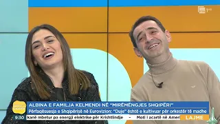 Albina dhe familja Kelmendi këndojnë Live në emision këngë “Duje”