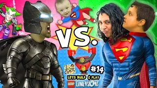 BATMAN vs. SUPERMAN! Lets Build & Play LEGO Dimensions #14: w/ Superbaby, Lord Business & Joker Bot