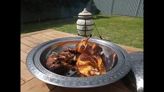 Tandoori Chicken and Naan in Artisan Tandoor oven