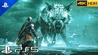 (PS5) God of War Ragnarok - Kratos vs Fenrir(Garm) | Realistic ULTRA Graphics Gameplay[4K 60FPS HDR]