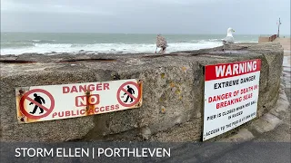 Storm Ellen Hits Porthleven, Cornwall, UK, August 2020