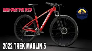 UNBOXING 2022 TREK MARLIN 5 | IN RADIOACTIVE RED COLOR | MTB 29" WHEELS