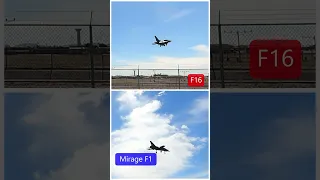 Mirage F1 vs F16 Coming For Landing #F16 #MirageF1 #shorts