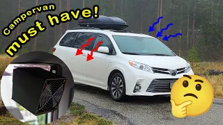 Minivan Camper - DIY Window Exhaust Fan
