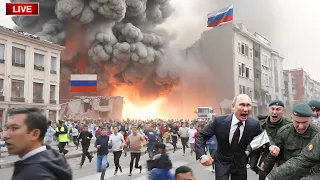 13 Minutes Ago! BIG TRAGEDY, 80 Tons of US Doomsday Missiles Attack Moscow