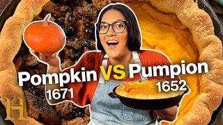 Which original pumpkin pie is better? | Ancient Recipes With Sohla