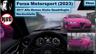 Forza Motorsport - Nordschleife - 2017 Alfa Romeo Giulia - Ohne HUD - Cockpit View - Xbox Series X