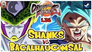 DBFZ Shanks vs Bacalhau_Com_Sal (GogetaSS4, Cell, GokuSSJ) vs (A21, GokuSSB, VegetaSSJ)