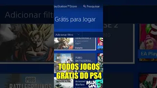 TODOS OS JOGOS GRÁTIS NO PS4 !!! #shorts