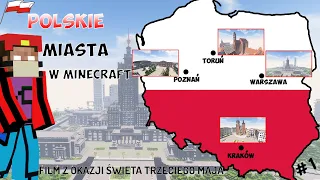 POLSKIE MIASTA  w Minecraft (Warszawa, Kraków, Poznań, Toruń)