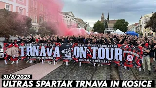 ULTRAS SPARTAK TRNAVA IN KOSICE || Dnipro vs Spartak Trnava 31/8/2023