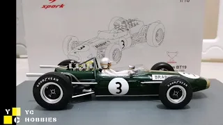 Unboxing Spark 1/18 Brabham F1 BT19 No. 3 World Champion 1966