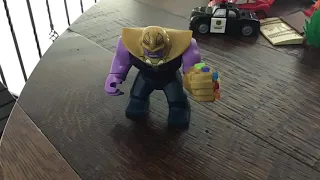 Thanos LEGO Minifigure with all infinity stones!