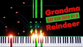Grandma Got Run Over by a Reindeer - Piano Tutorial