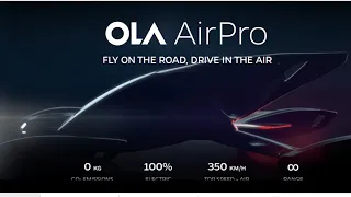 Electric flying car | The future of mobility | #thefutureishere | #ola #olaairpro