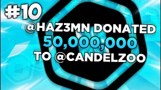 10 BIGGEST DONATIONS in Roblox History