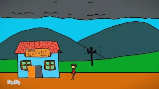 Tornado vs stickman's house