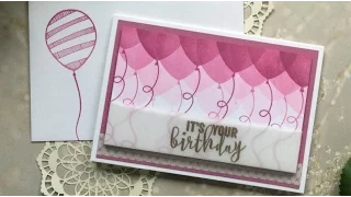 Baloon Birthday Note Card