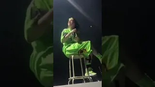 Billie Eilish Prague - Crying when she tell fans to be in the moment | 20 August, 2019