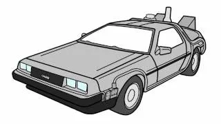 How to Draw the Back to the future Delorean HD