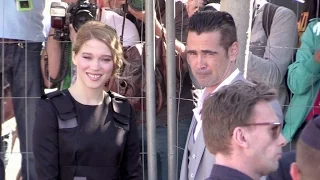 Colin Farrell, Rachel Weisz, Lea Seydoux and the cast of The Lobster in Cannes