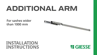 Additional arm - Instructions | Giesse