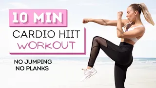 10 min CARDIO HIIT WORKOUT | No Jumping | No Wrists | Challenge Your Coordination