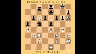 Wesley So vs Nodirbek Abdusattorov || Two Knights Defense || Aimchess Rapid, 2023 #chess #chessgame