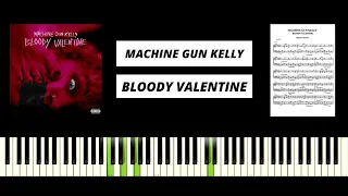 Machine Gun Kelly - Bloody Valentine (AMAZING PIANO TUTORIAL & COVER)