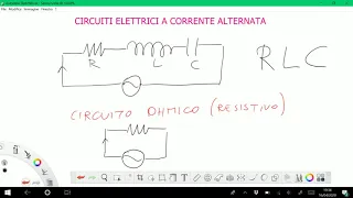 INDUZIONE ELETTROMAGNETICA 05 Circuiti elettrici a corrente alternata.