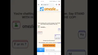 I tried omegle for first time and crazy happened 😂😂😂. #short #omegleapp