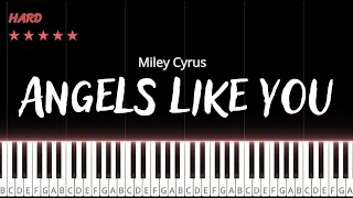 Angels Like You - Miley Cyrus | Hard Piano Tutorial