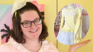 Sleeyland Shop Princess Bonbon Cutsew Unboxing & Review | A cute, comfy, pastel plus-size lolita top