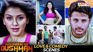 Dushmano Ka Dushman Movie Love & Comedy Scenes | Nithiin, Hansika Motwani | Aditya Movies